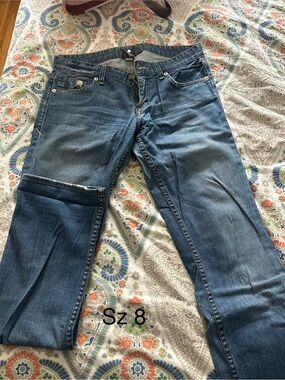 Armani Exchange Women's Boot Cut Jeans in Medium Blue